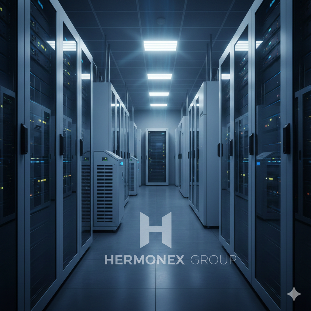 Climatização de Data Center Manutenção de Data Center Refrigeração de Precisão Projetos de Data Center Grupo Hermonex Eficiência Energética PUE Ar Condicionado para Servidores Infraestrutura de TI Manutenção Preventiva de Ar Condicionado Engenharia de Climatização