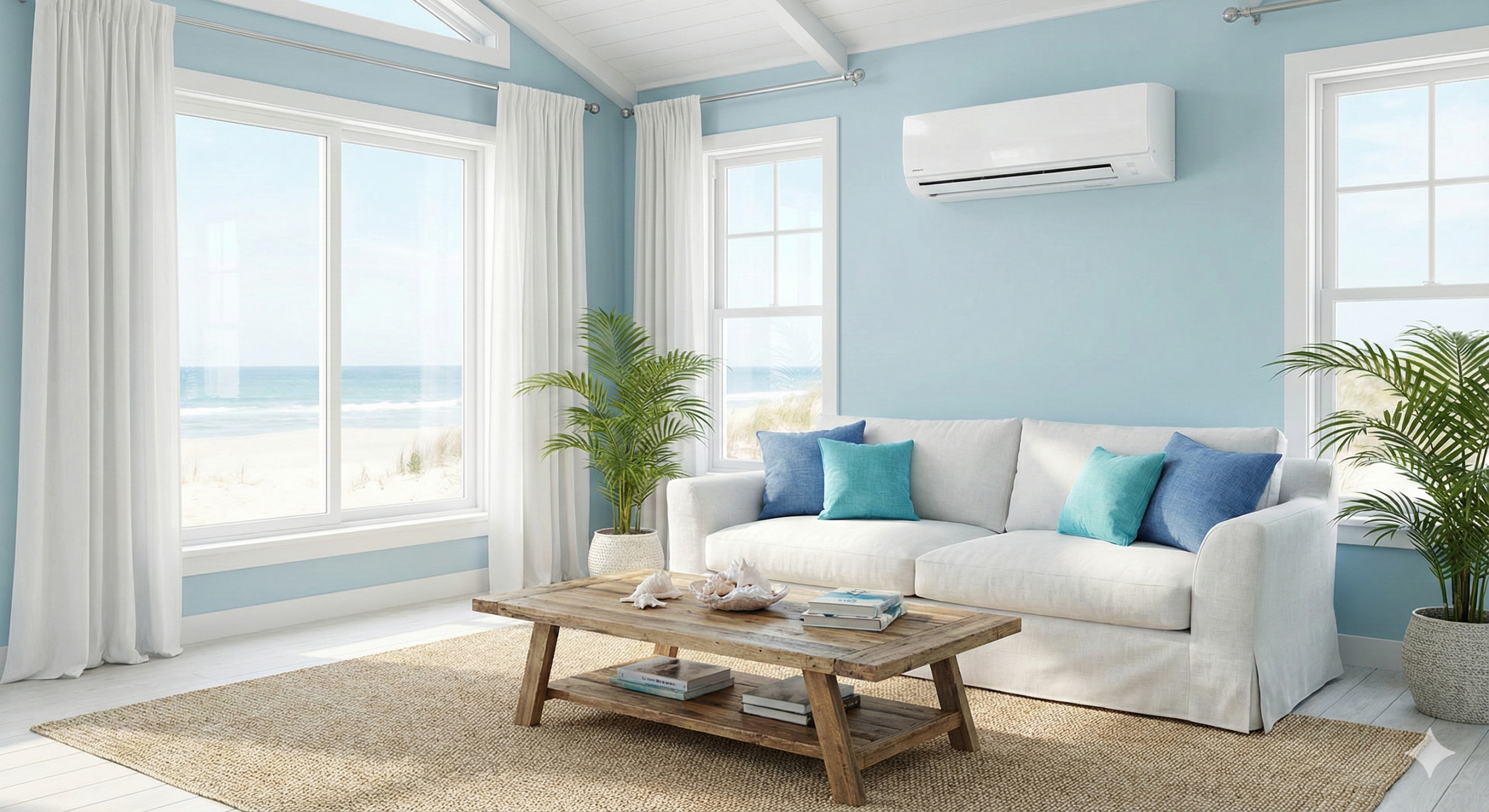 Ar condicionado split instalado em sala moderna em Lauro de Freitas, garantindo conforto térmico.