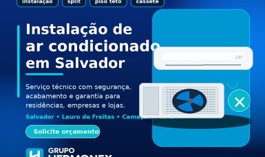 Instalação de ar condicionado em salvador